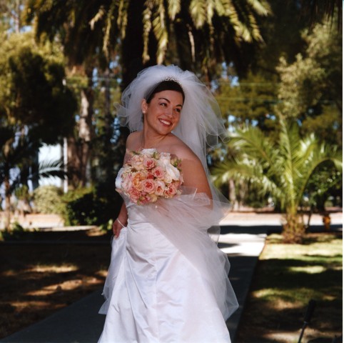 bride outside